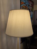 Vintage Mid-Century Brass Floor Lamp with Built-In Glass Table  - Image 7
