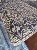 Bohemian Ikat Pattern Custom 2 Piece Sectional Sofa with Left Arm Chaise 104" - Image 2