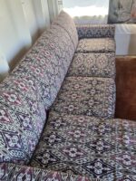 Bohemian Ikat Pattern Custom 2 Piece Sectional Sofa with Left Arm Chaise 104" - Image 3