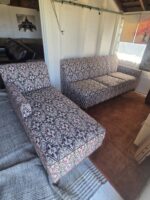 Bohemian Ikat Pattern Custom 2 Piece Sectional Sofa with Left Arm Chaise 104" - Image 4