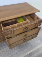 Vintage Tomlinson Burlwood & Walnut Triple Dresser / MCM Credenza - Image 4