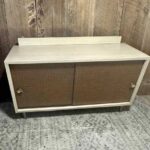 Mid Century Modern Record Player and Media Console Cabinet 48L 22D 28H