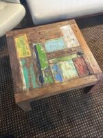 Vintage Reclaimed Teak Coffee Table 31x31x16 - Image 2