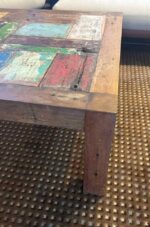 Vintage Reclaimed Teak Coffee Table 31x31x16 - Image 3