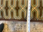 Geometric Boho 39” x 39” Oversized Ottoman / Coffee Table – Brown Velvet Custom Upholstery - Image 4