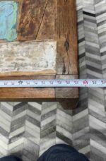 Vintage Reclaimed Teak Coffee Table 31x31x16 - Image 5