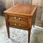 Hekman Furniture Solid Wood 2-Drawer End Table / Nightstand 20” W x 26” D x 24” H