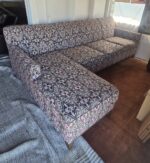 Bohemian Ikat Pattern Custom 2 Piece Sectional Sofa with Left Arm Chaise 104" - Image 5