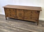 Vintage Tomlinson Burlwood & Walnut Triple Dresser / MCM Credenza