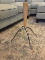 Vintage Mid-Century Modern Inspired Round Glass Top Accent Table - Image 2