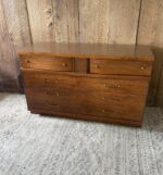 Vintage Bassett Mid Century Modern 6 Drawer Dresser