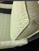 A Vintage Hollywood Regency Lounge Chair & Ottoman – Brand New Professional Custom Upholstery - Image 3