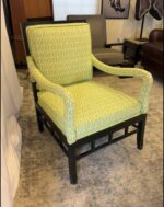 A Vintage Hollywood Regency Lounge Chair & Ottoman – Brand New Professional Custom Upholstery - Image 2