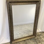 Ornate Distressed Gold Beveled Wall Mirror 31.5” x 41.5”