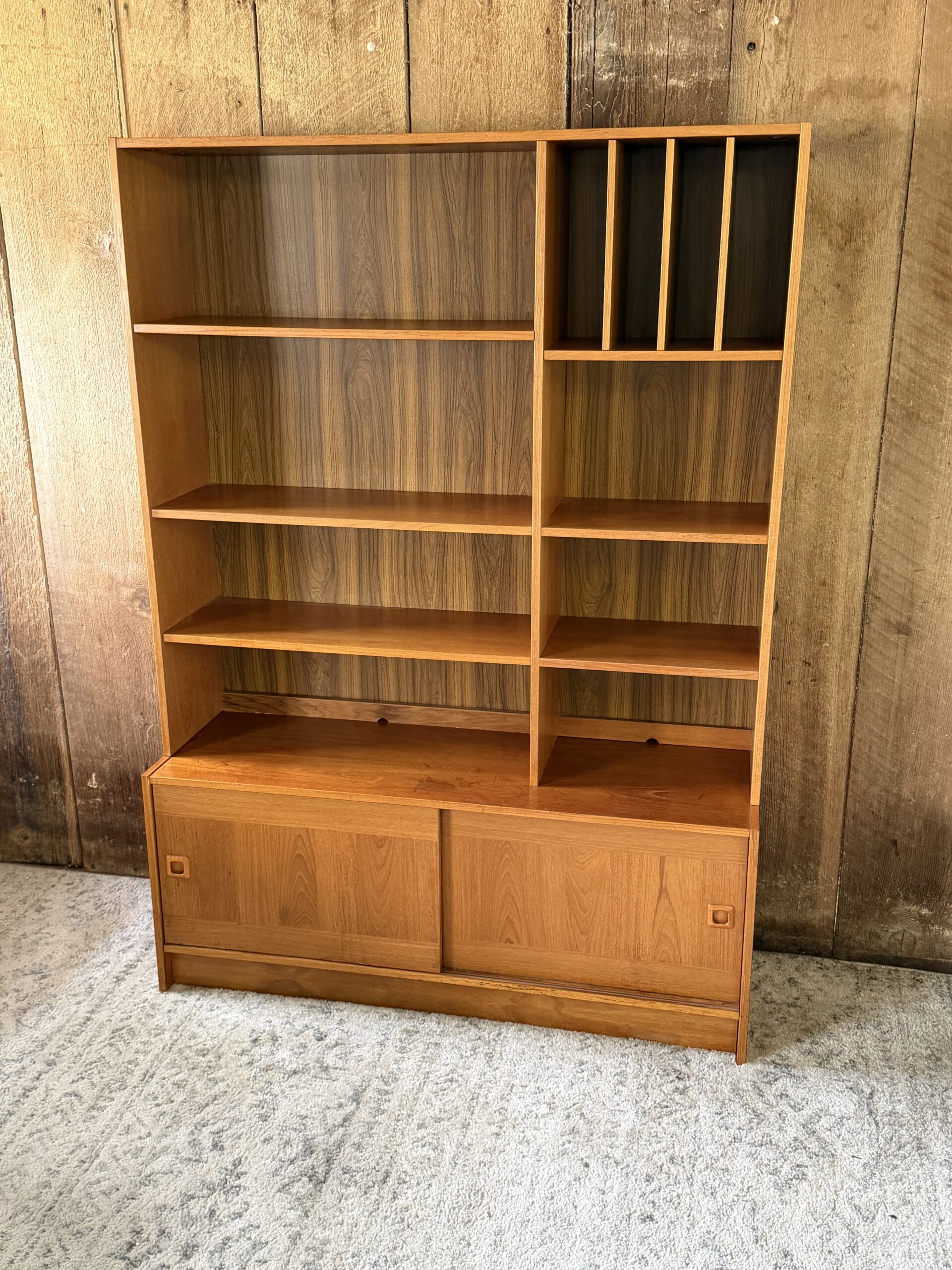 IMG_0664 Vintage Domino Møbler Danish Modern Wall Unit with Record Storage - Image 1