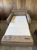 Crate & Barrel American Leather Twin Sleeper Chair 52” Wide - Image 8