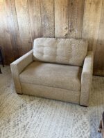 Crate & Barrel American Leather Twin Sleeper Chair 52” Wide - Image 2