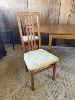 Vintage Teak Expandable Dining Table with 4 IMS Italy Chairs - Image 3
