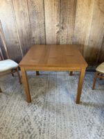 Vintage Teak Expandable Dining Table with 4 IMS Italy Chairs - Image 6