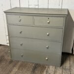 Vintage Solid Wood 5 Drawer Dresser 42” Wide