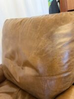 Pottery Barn Leather Push Back Recliner – Cognac Brown – 35.5” Wide - Image 6