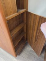 1960s Vintage D Scan Captain Line Teak Convertible Bar Cabinet on Casters - Image 6