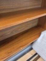 1960s Vintage Daybed Danish Modern Teak Twin Daybed with Storage Headboard Bookcase - Image 6
