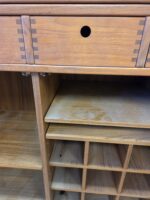1960s Vintage D Scan Captain Line Teak Convertible Bar Cabinet on Casters - Image 13