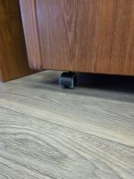 1960s Vintage D Scan Captain Line Teak Convertible Bar Cabinet on Casters - Image 10