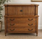 Drexel Mahogany Dresser with Tambour Doors