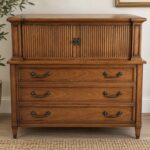 Drexel Mahogany Dresser with Tambour Doors