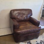 Vintage Brown Leather Club Chair