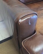 Vintage Brown Leather Club Chair - Image 5