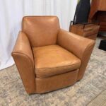 A Vintage Ted Boerner Cello Leather Club Chair