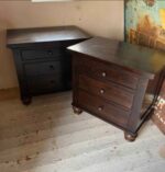 Pair of Restoration Hardware Solid Wood Nightstands (31”)
