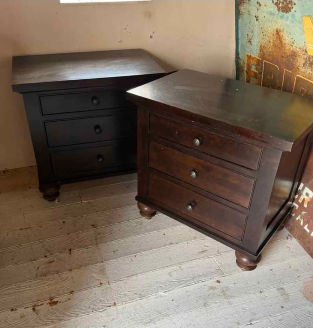Screenshot_20261016_102757_Facebook Pair of Restoration Hardware Solid Wood Nightstands (31”) - Image 1