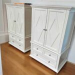 Pier 1 White Geometric Armoires & Media Cabinets