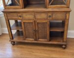 Pottery Barn Large Wood China Cabinet and Display Hutch with Glass Doors 50W 18D 78H - Image 3