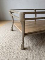 Marble Top Coffee Table w/ Sculptural Metal Base 57” L x 34.5” W x 19" H - Image 5